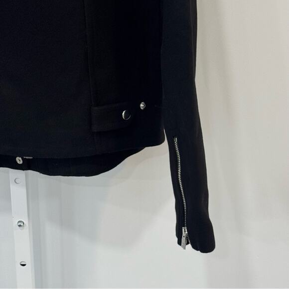 NWT Madewell Sherpa-Collar Asymmetric Zip-Front Jacket Wool Blend Medium NS383 - Picture 9 of 13